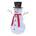 Decorazione natalizia a LED per esterno LED/1,4W/230V 90 cm IP44 pupazzo di neve