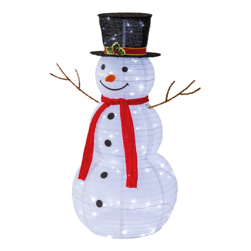 Decorazione natalizia a LED per esterno LED/1,4W/230V 90 cm IP44 pupazzo di neve