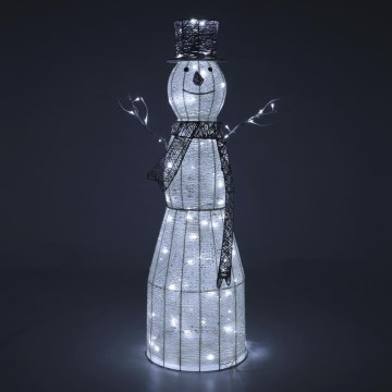 Decorazione natalizia a LED per esterno LED/3,6W/230V/bianco freddo 124 cm IP44 pupazzo di neve