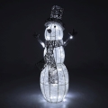 Decorazione natalizia a LED per esterno LED/3,6W/230V/bianco freddo 75 cm IP44 pupazzo di neve