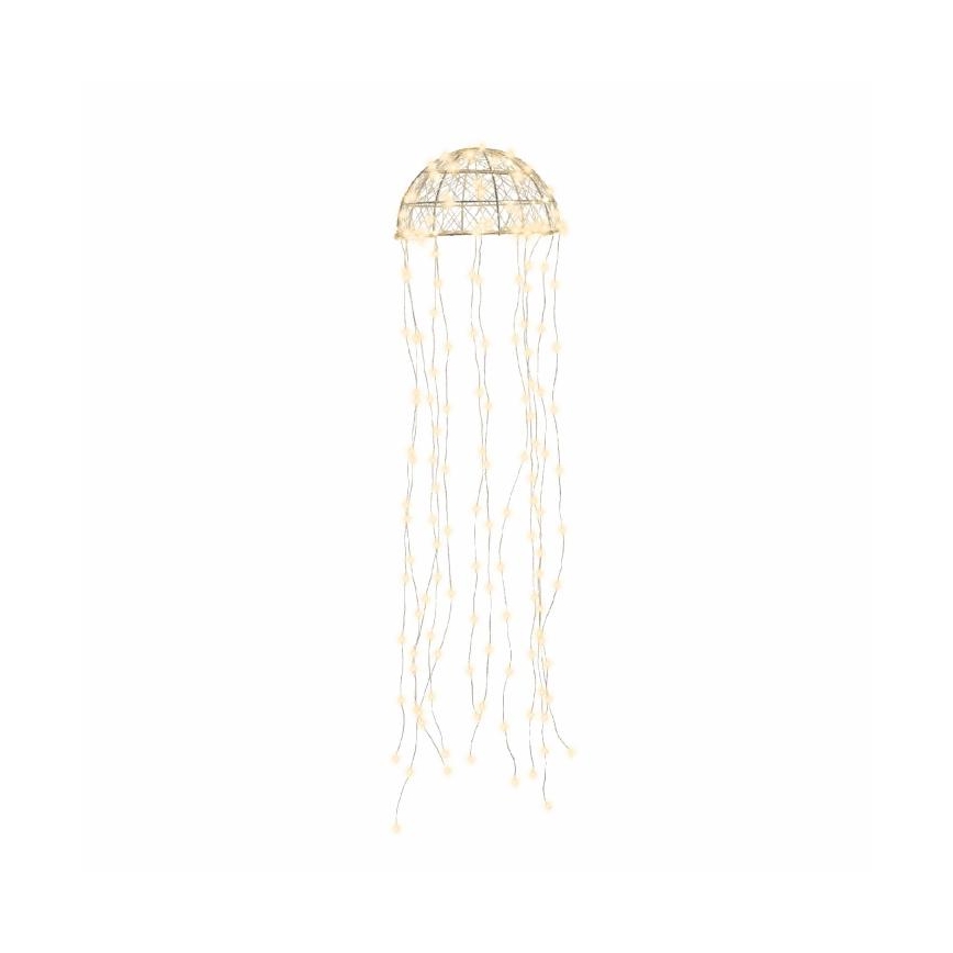 Decorazione natalizia da esterno a LED, 160 LED / 230 V, Ø 27 cm, IP44, bianco caldo