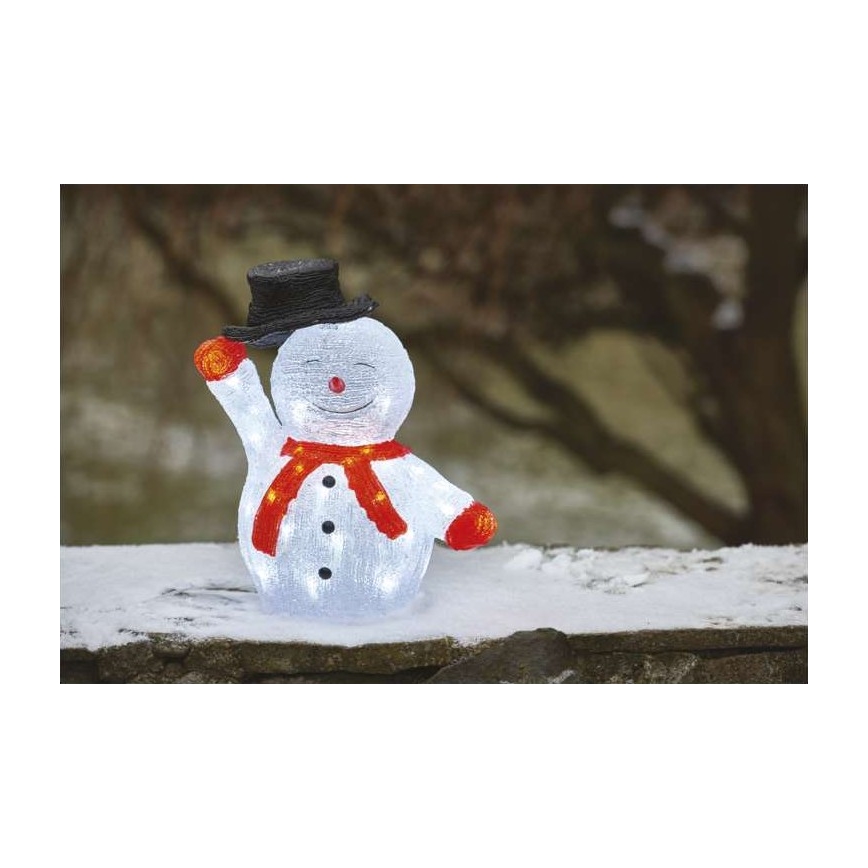 Decorazione natalizia da esterno LED 40xLED/2,1W/230V IP44 pupazzo di neve