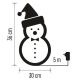 Decorazione natalizia da esterno LED 40xLED/2,1W/230V IP44 pupazzo di neve