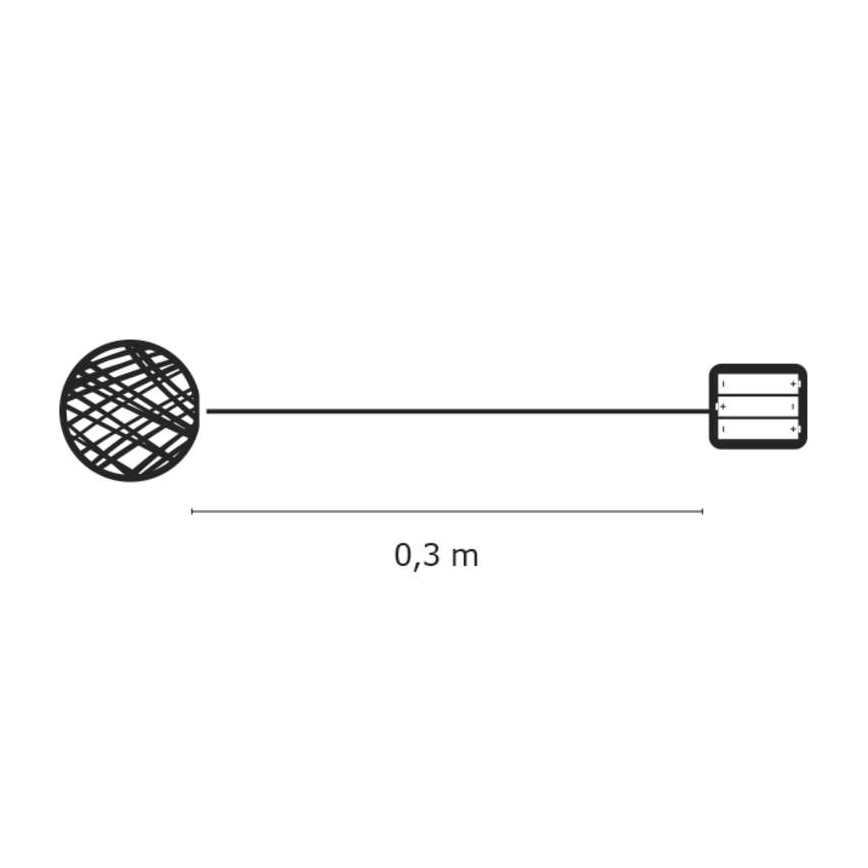 Decorazione natalizia da interno IP20  XMAS 20xLED/2W/4,5V