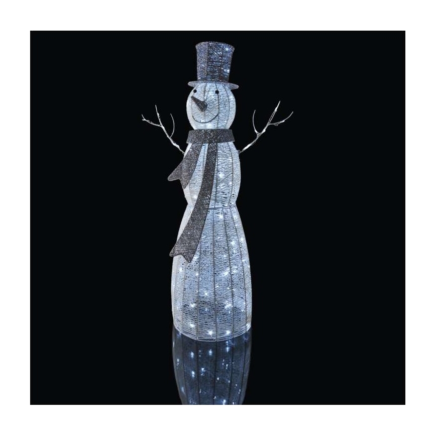 Decorazione natalizia LED 120xLED/2,8W/230V 124 cm pupazzo di neve