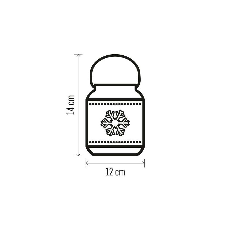 Decorazione natalizia LED 1xLED/3xAAA bianco