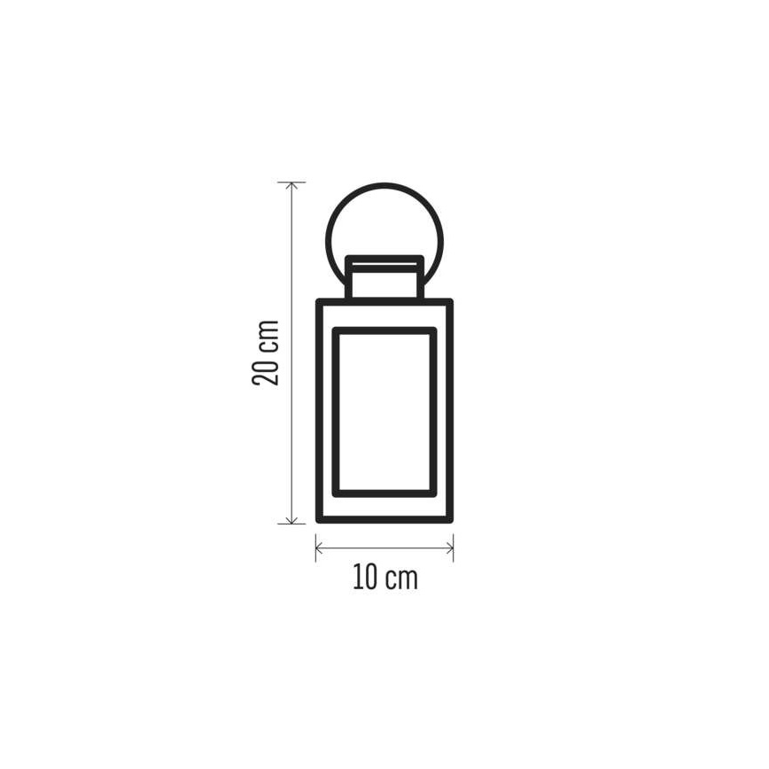 Decorazione natalizia LED 1xLED/3xAAA nero