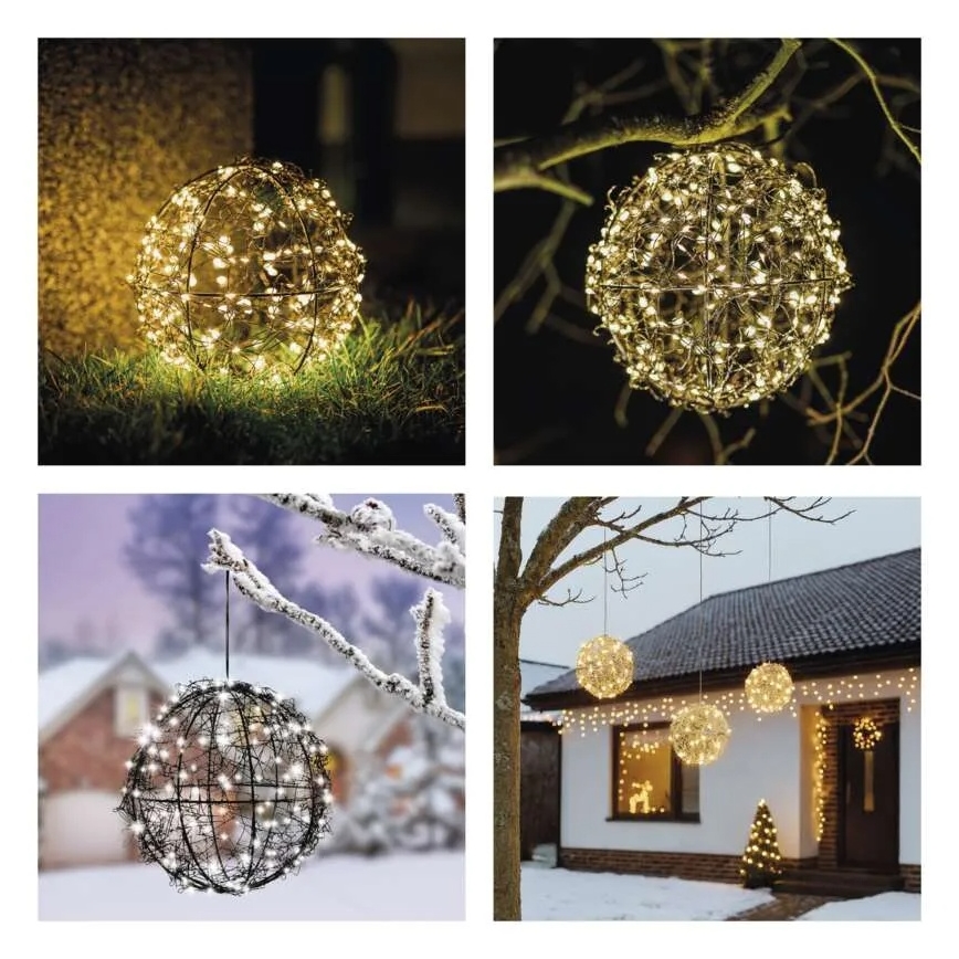 Decorazione natalizia LED 200 LED/230V, Ø 20 cm