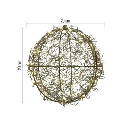 Decorazione natalizia LED 200 LED/230V, Ø 20 cm