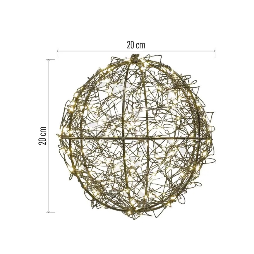 Decorazione natalizia LED 200 LED/230V, Ø 20 cm