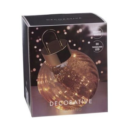 Decorazione natalizia LED 20xLED/3xAAA Ø 20 cm, sfera bianco caldo