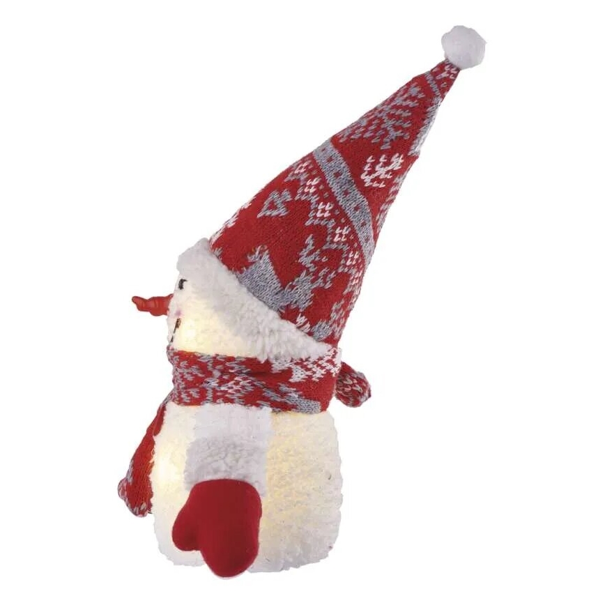 Decorazione natalizia LED 4xLED/3xAAA pupazzo di neve