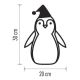 Decorazione natalizia LED 5xLED/2xAA pinguino