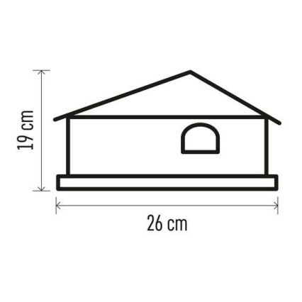 Decorazione natalizia LED 5xLED/3xAA