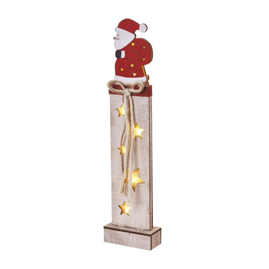 Decorazione natalizia LED 7xLED/2xAA santa