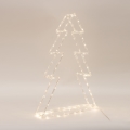 Decorazione natalizia LED da esterno, 120 LED/2,1 W/230 V, IP44, bianco caldo, albero 60 cm