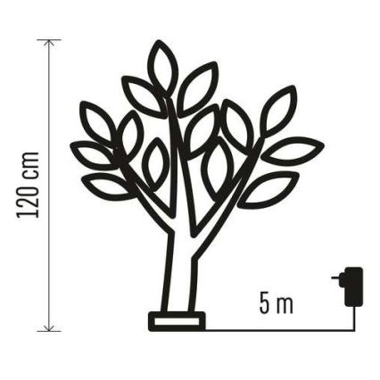 Decorazione natalizia LED da esterno 48xLED/3,6W/230V IP44