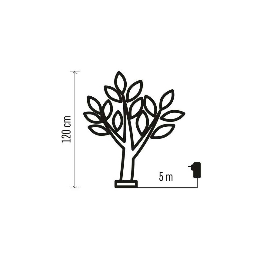Decorazione natalizia LED da esterno 48xLED/3,6W/230V IP44