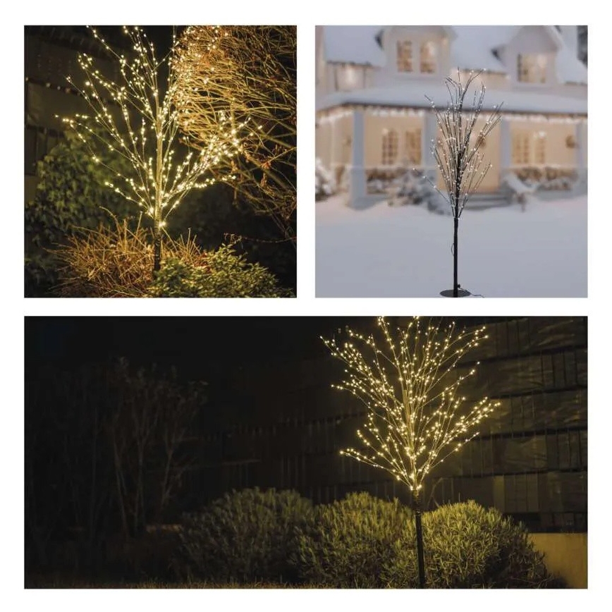 Decorazione natalizia LED da esterno 600 LED/3,8 W/230 V, 120 cm, bianco caldo, IP44