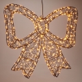 Decorazione natalizia LED da esterno 720xLED/6W/230V 46 cm IP44 bianco caldo fiocco/nero