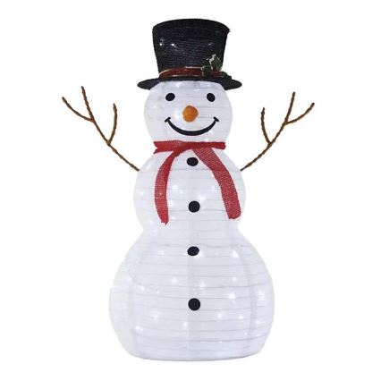Decorazione natalizia LED da esterno 80xLED/2,25W/4,5/230V IP44 90 cm pupazzo di neve