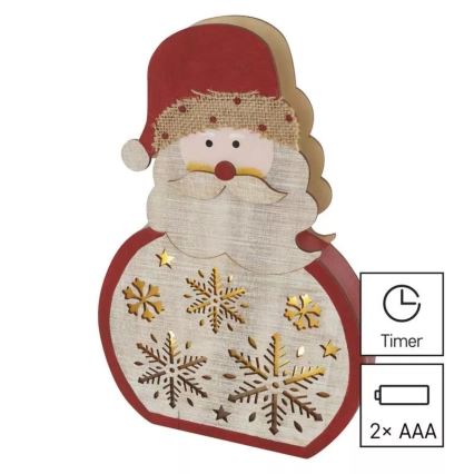 Decorazione natalizia LED LED/2xAAA Santa