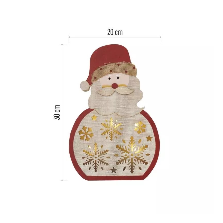 Decorazione natalizia LED LED/2xAAA Santa