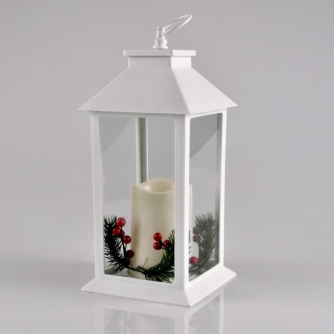 Decorazione natalizia LED LED/3xAAA lanterna bianca candela