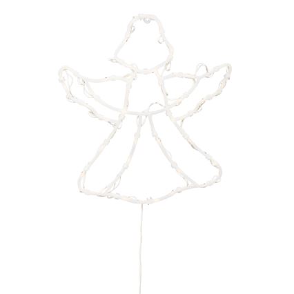 Decorazione natalizia LED per finestra 35xLED/230V IP44 angelo bianco caldo