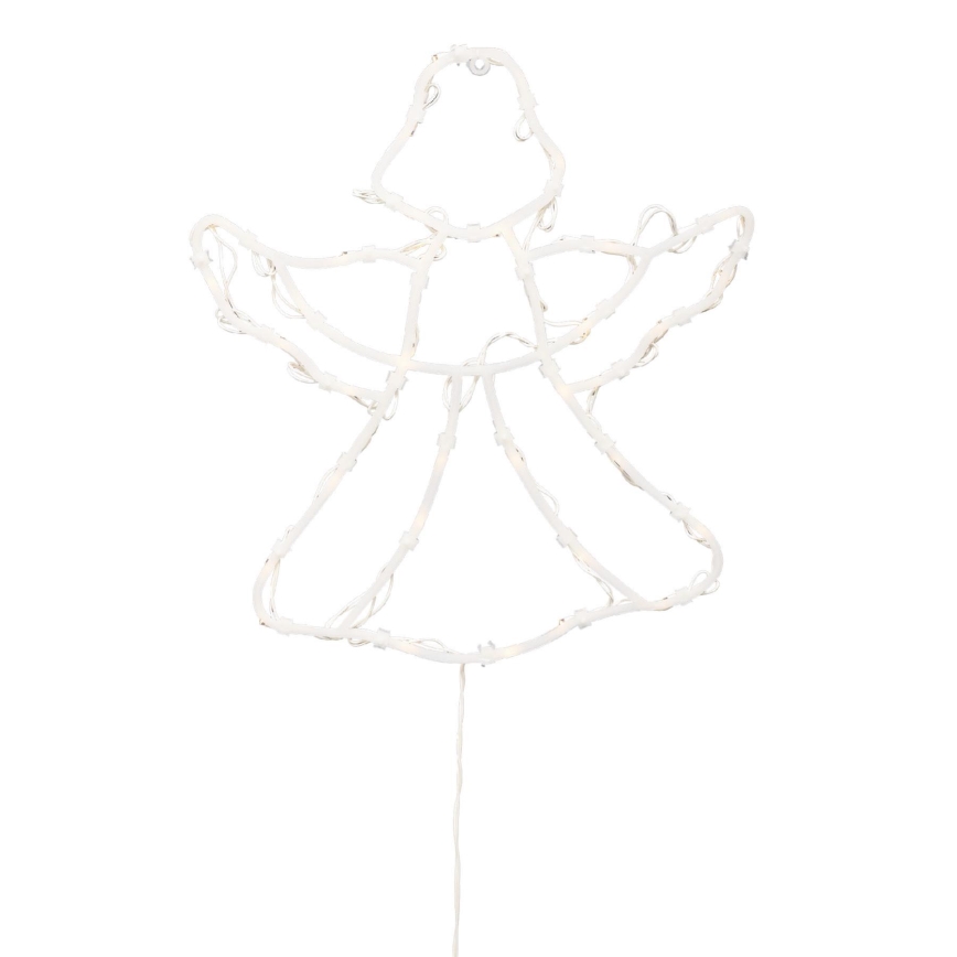 Decorazione natalizia LED per finestra 35xLED/230V IP44 angelo bianco caldo