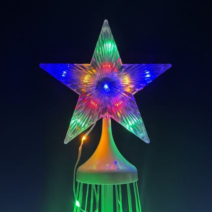 LED RGBW dimmerabile, decorazione natalizia per esterni, LED/4W/230V, 180 cm, IP44, albero con telecomando