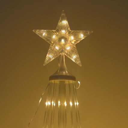 LED RGBW dimmerabile, decorazione natalizia per esterni, LED/4W/230V, 180 cm, IP44, albero con telecomando