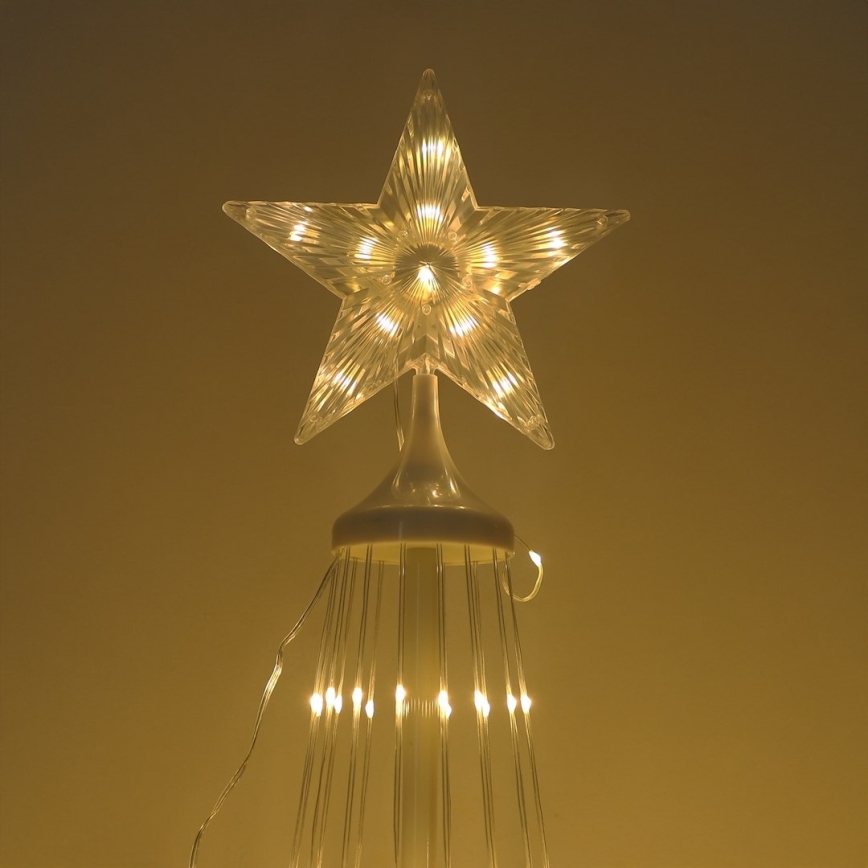 LED RGBW dimmerabile, decorazione natalizia per esterni, LED/4W/230V, 180 cm, IP44, albero con telecomando