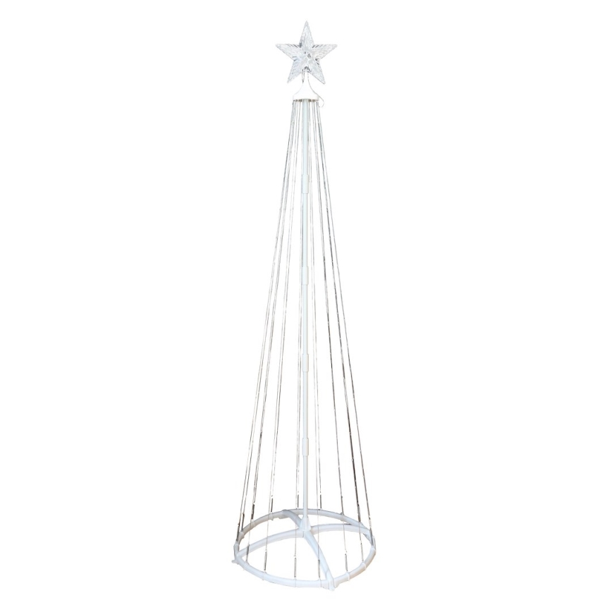 LED RGBW dimmerabile, decorazione natalizia per esterni, LED/4W/230V, 180 cm, IP44, albero con telecomando