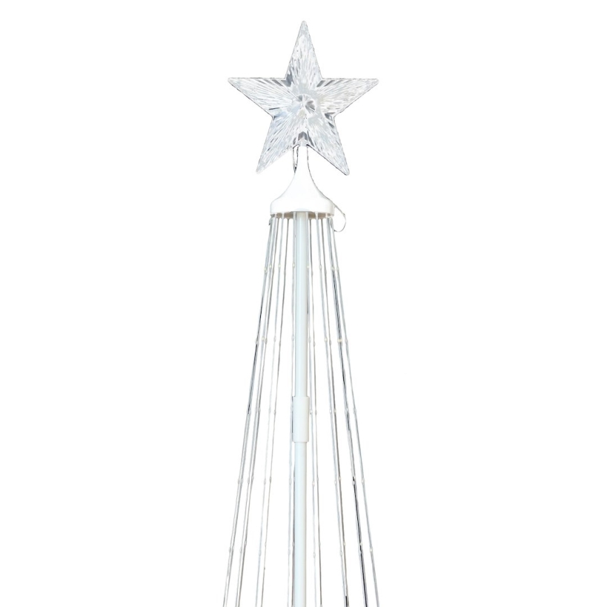 LED RGBW dimmerabile, decorazione natalizia per esterni, LED/4W/230V, 180 cm, IP44, albero con telecomando