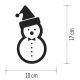 Decorazione natalizia LED SNOWMAN 8xLED/1,28W/4,5V