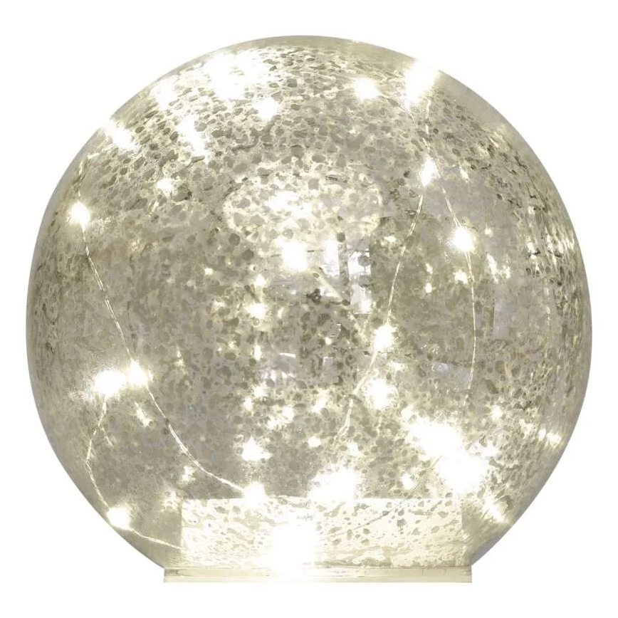 Decorazione natalizia LED — 20 LED, alimentazione 3x AA, sfere Ø 15 cm