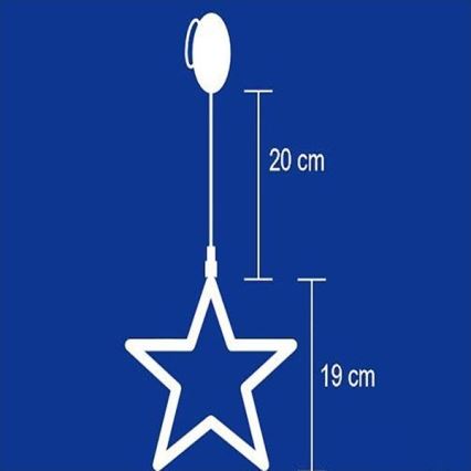 Decorazione per finestre 8xLED/3xAA
