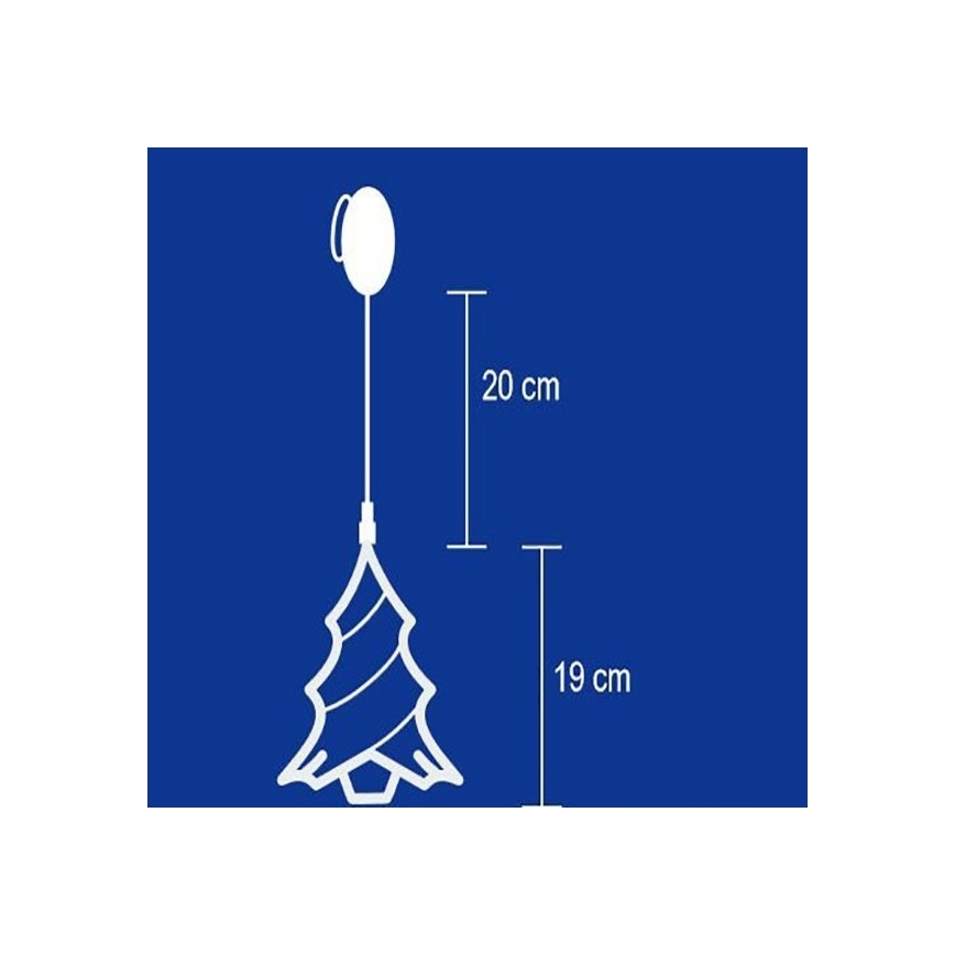 decorazione per finestre 8xLED/3xAA