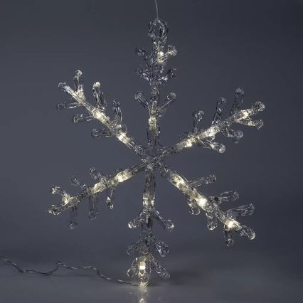 Decorazione per finestre di Natale a LED 16xLED/3xAA bianco caldo