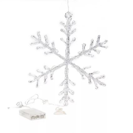 Decorazione per finestre di Natale a LED 16xLED/3xAA bianco caldo