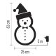 Decorazioni natalizie da esterno LED 60xLED/2,7W/230V IP44 pupazzo di neve