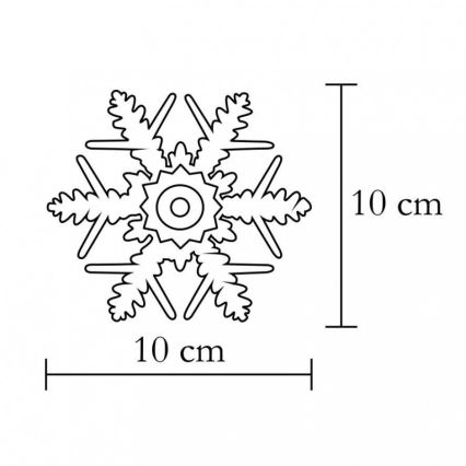 Decorazioni per finestre 1xLED/2xCR2032