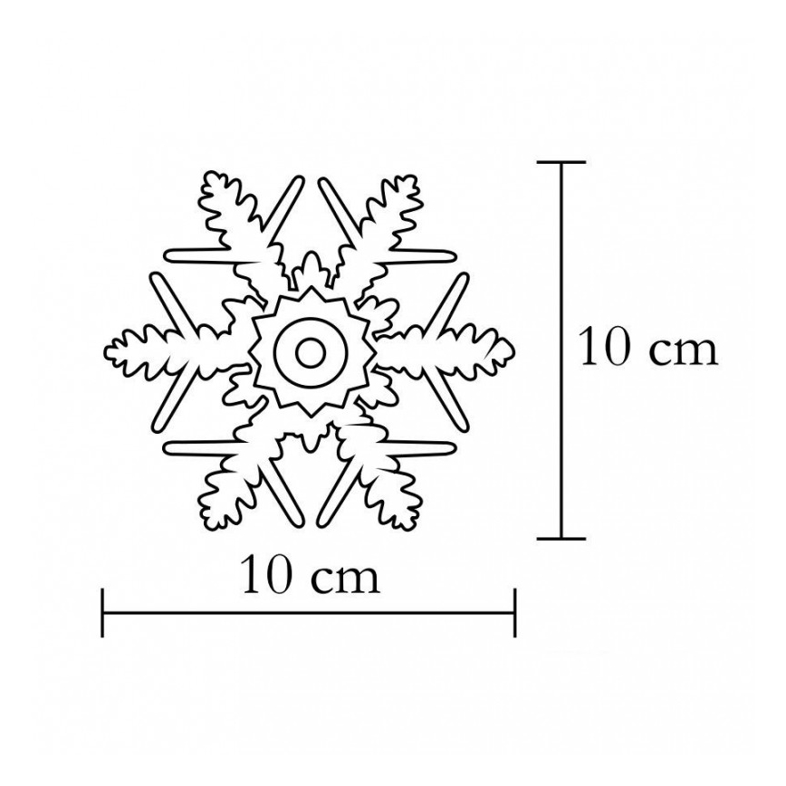 Decorazioni per finestre 1xLED/2xCR2032