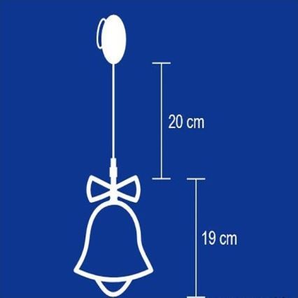 Decorazioni per finestre 8xLED/3xAA