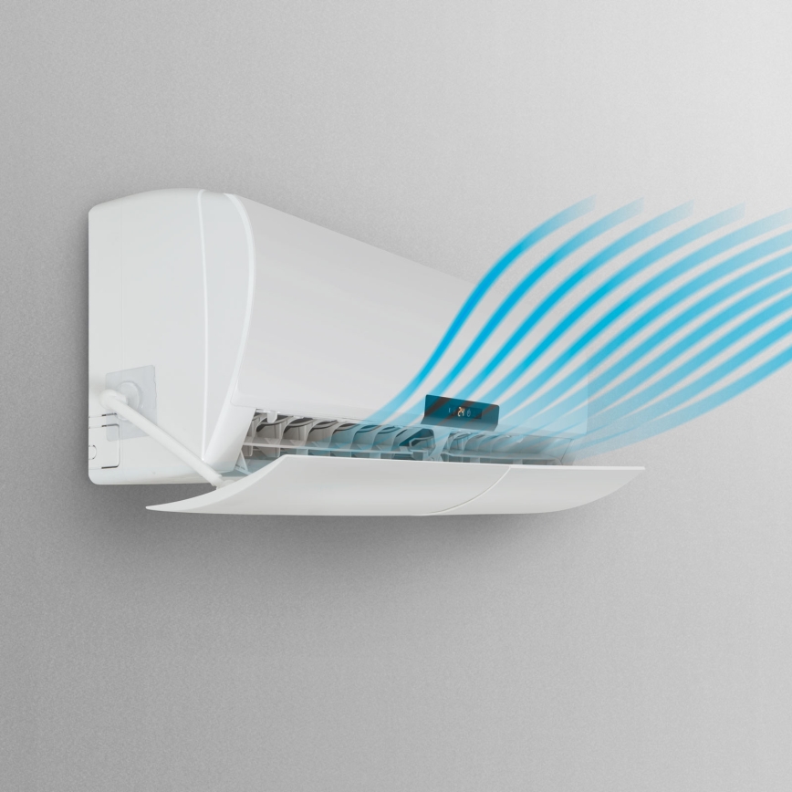 Deflettore d'aria universale per climatizzatori 57-105 cm, bianco