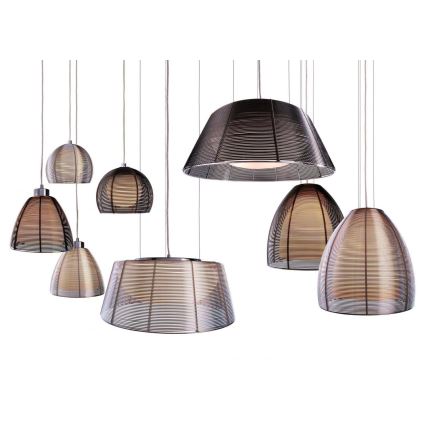Deko-Light 342032 - Lampadario a sospensione con filo FILO 3xE27/60W/230V diametro 39 cm nero