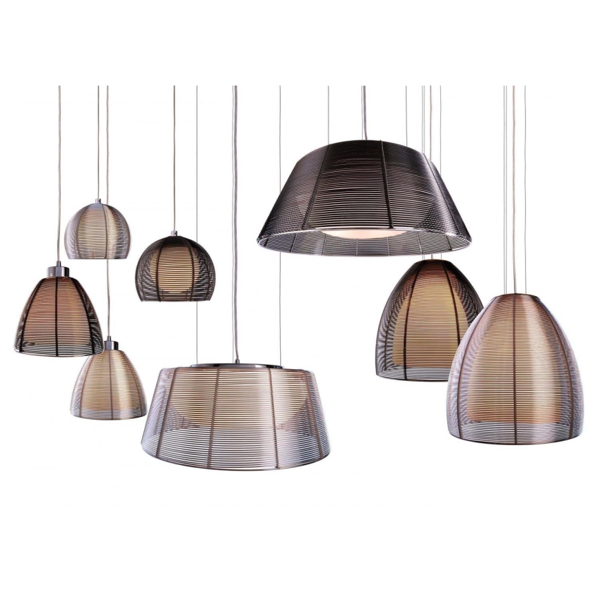 Deko-Light 342032 - Lampadario a sospensione con filo FILO 3xE27/60W/230V diametro 39 cm nero