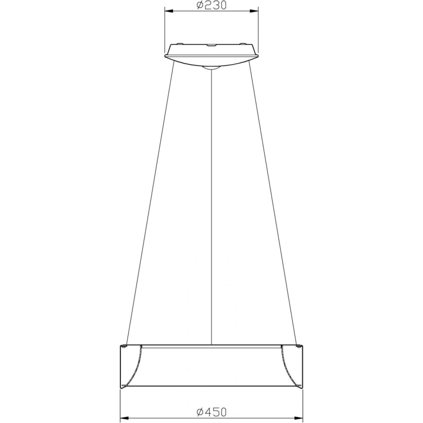 Deko-Light 342122 - Lampadario a sospensione con filo LED dimmerabile SCULPTORIS LED/27W/230V 3000K diametro 45 cm