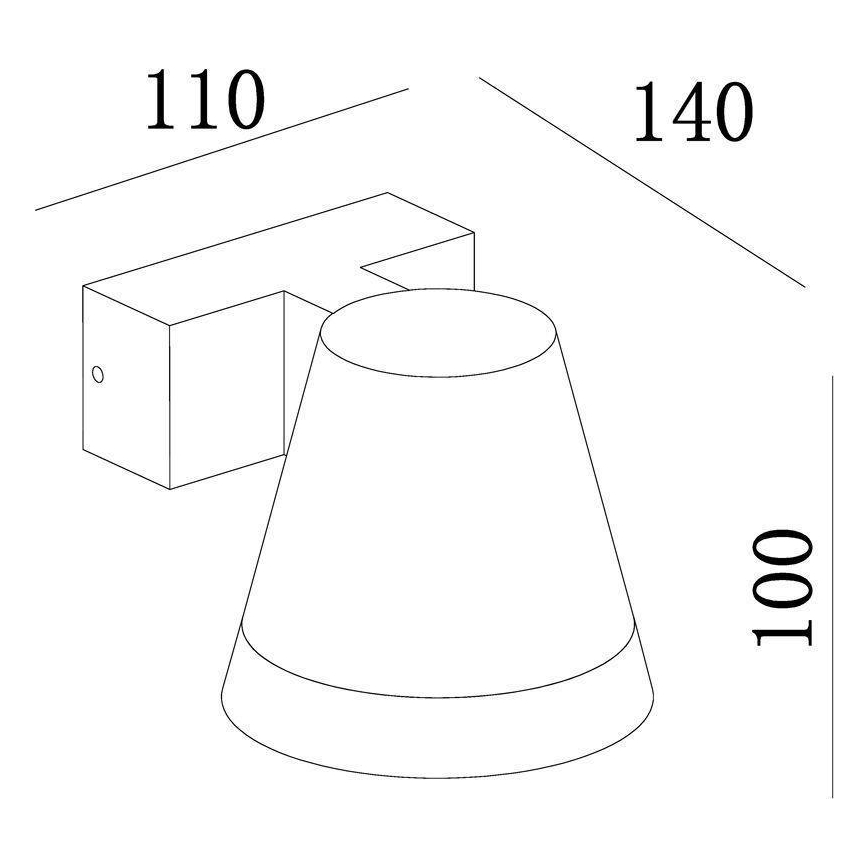 Deko-Light 731076 - Applique a LED da esterno SERPENTIS LED/6,2W/230V IP54 nero